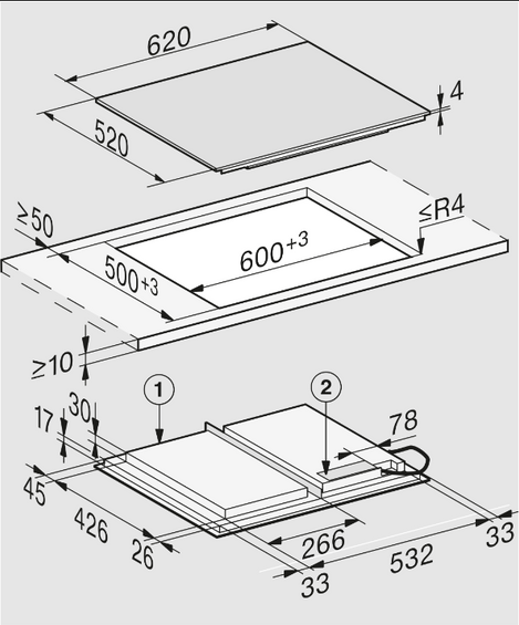 Płyta indukcyjna Miele KM 7867-1 FL Diamond 12158530