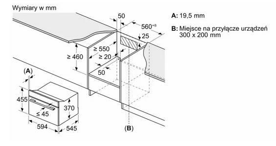 Kuchenka mikrofalowa do zabudowy Bosch CEG732XB1 czarny