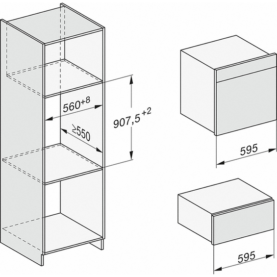Szuflada grzewcza bezuchwytowa Miele ESW 7030