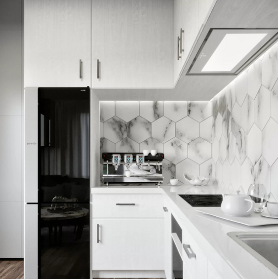 Okap podszafkowy Ciarko Design SU MINI WHITE 74 cm pochłaniacz