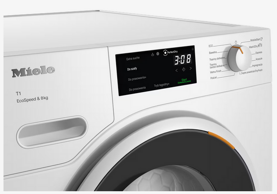 Suszarka z pompą ciepła Miele TWC640WP EcoSpeed&8kg 12725250