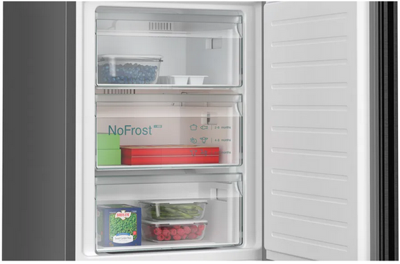 Lodówka z dolnym zamrażalnikiem wolnostojąca Siemens KG36NXXBF