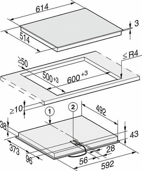 Płyta ceramiczna Miele KM 6521 FR 12048010