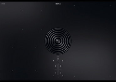 BORA M Pure Rough matowa płyta indukcyjna ze zintegrowanym pochłaniaczem oparów - powietrze w obiegu zamkniętym PURMU2R