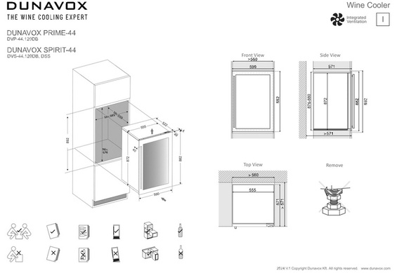 Winiarka Dunavox DVP-44.120DB