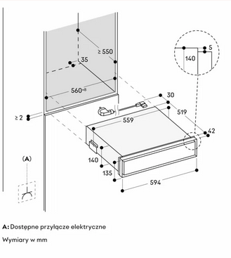 Szuflada do pakowania próżniowego Gaggenau seria Expressive GV451120