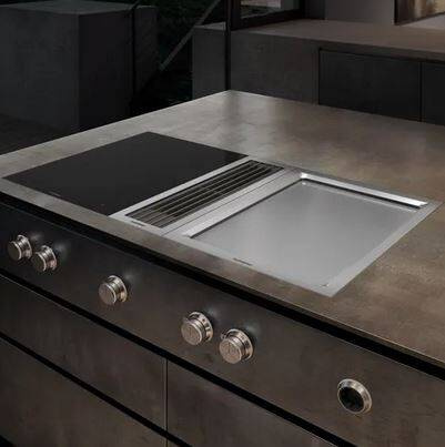 Płyta indukcyjna Gaggenau VI422105 CKI420010 stalowa rama stalowe pokrętła