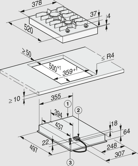 Płyta gazowa Miele CS 7102-1 FL 11402840