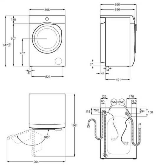 Pralka Electrolux EW8F4697P UltraCare 800 AbsoluteCare 9 kg