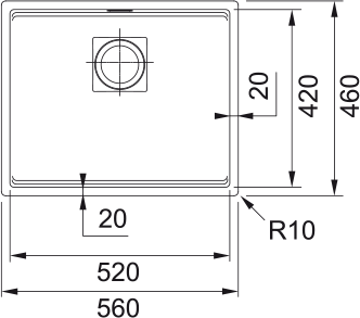 Zlew Franke Kanon KNG 110-52 Łupkowy Szary 125.0716.371