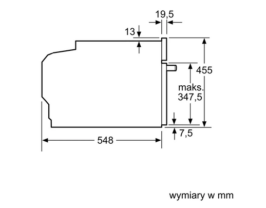 Piekarnik kompaktowy z mikrofalą do zabudowy Bosch CMG7241B1 czarny