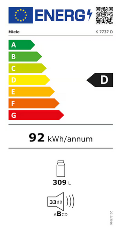 Chłodziarka do zabudowy Miele K 7737 D 12444430