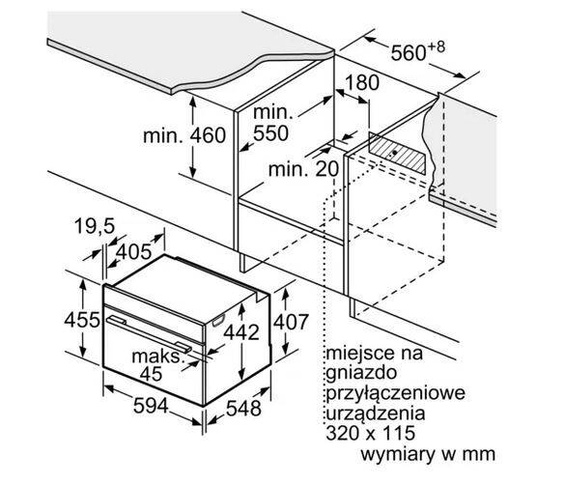 Piekarnik Siemens do zabudowy CB734G1B1