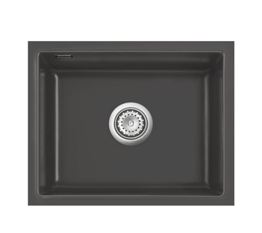 systemceram MERA 50 U zlewozmywak ceramiczny Schiefer 85