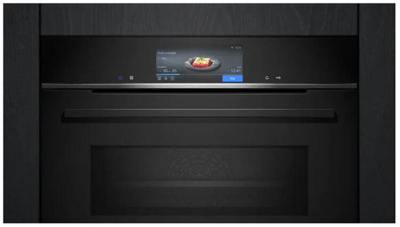 Piekarnik Siemens do zabudowy z funkcją mikrofali CM778GNB1B