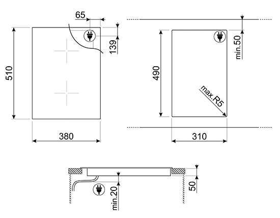 Płyta Smeg SIM3323D