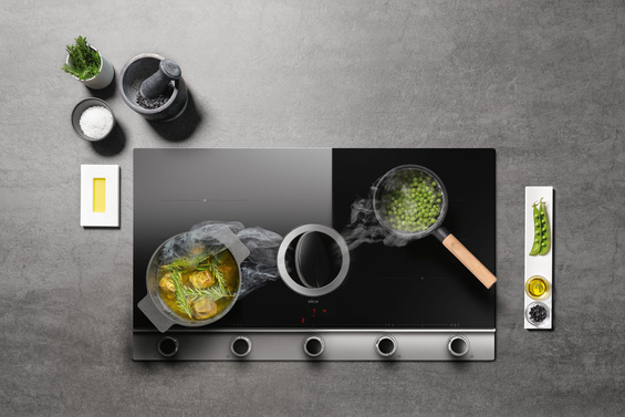 Płyta z okapem Elica NIKOLATESLA UNPLUGGED EVO BL/A/90 PRF0196324 czarny