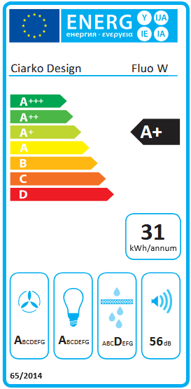 Okap wyspowy Ciarko Design FLUO Burgundy/Burgundy Gloss pochłaniacz