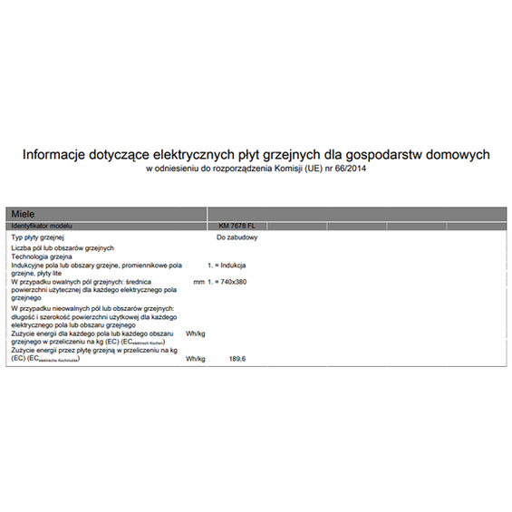 Płyta indukcyjna Miele SmartSelect czarny KM 7678 FL 11128730