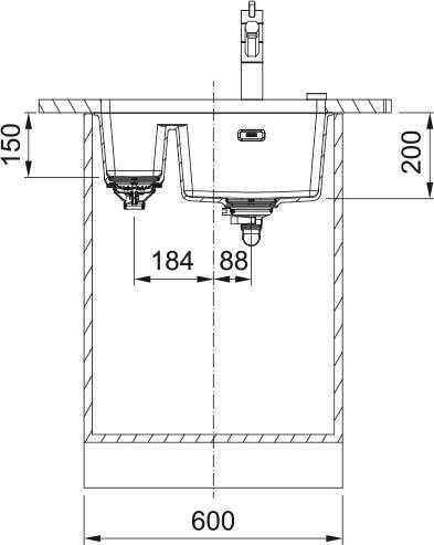 Zlew Franke MRG 160-34-15SBL Kamienny szary 125.0687.270