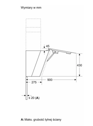 Okap naścienny Siemens LC91KLT60 90cm