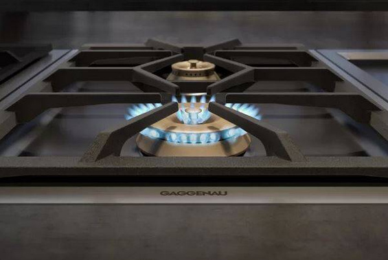 Płyta gazowa Gaggenau VG425215 CKG420000 stalowa rama czarne pokrętła