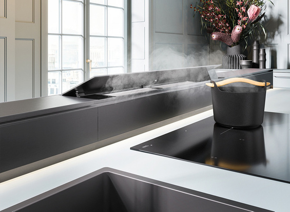 Falmec Elements Monolith 90 czarny 800 m³/h