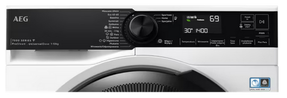 Wolnostojąca pralka AEG LFR73164OP ProSteam® 7000 UniversalDose 10 kg