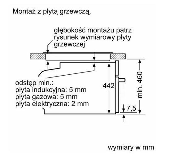 Piekarnik Siemens do zabudowy z funkcją mikrofali CM778GNB1B