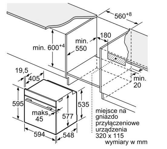 Piekarnik Siemens do zabudowy HB778G3B1