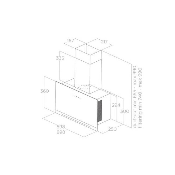 Okap Elica APLOMB WH/A/60 biały PRF0166940 wyciąg