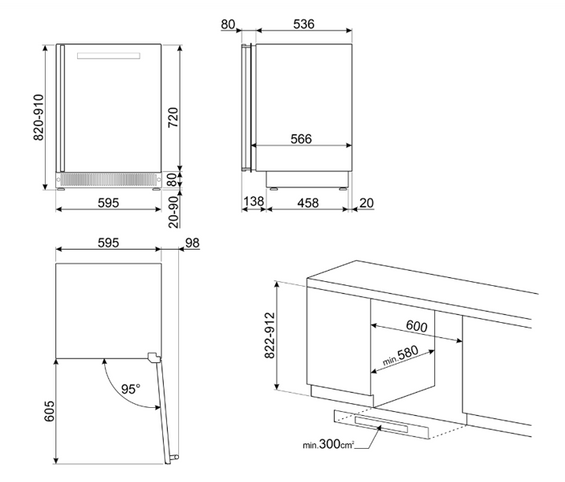 Winiarka Smeg Dolce Stil Novo CVI638RN3