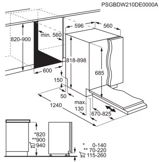 Zmywarka do zabudowy Electrolux EEG68600W GlassCare