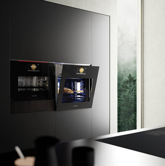 Piekarnik z funkcją pary i mikrofali Signature Kitchen Suite SKSLV2401S czarny