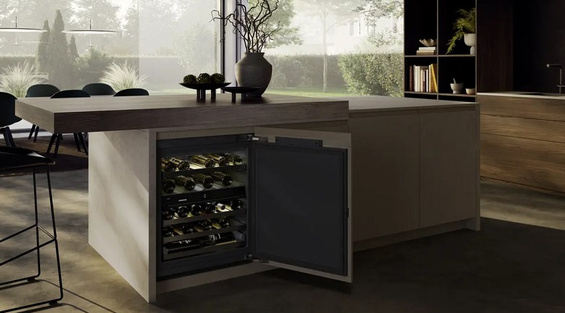 Lodówka na wino do zabudowy podblatowej UWpri 3672 Vinidor Selection