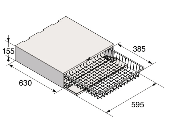 Wysuwany kosz na pranie ASKO HB150W