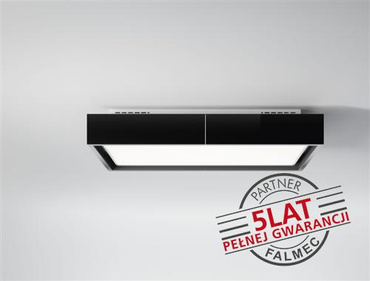 Okap sufitowy Falmec Vega Circle.Tech Isola 115 czarny 600 m³/h z pilotem