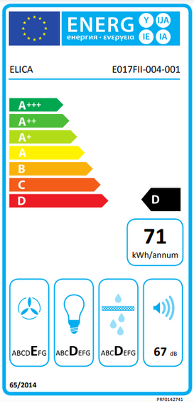 Okap Elica ERA C IX/A/72 inox PRF0142741 wyciąg