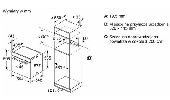 Piekarnik Siemens do zabudowy z mikrofalą HM776GKB1