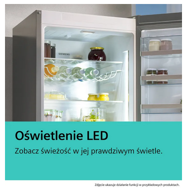 Lodówka z dolnym zamrażalnikiem do zabudowy Siemens KI86VNSE0