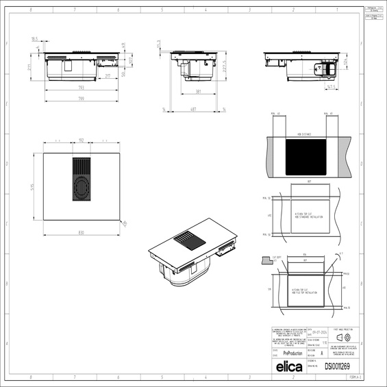 Płyta z okapem Elica NIKOLATESLA LIBRA EVO WH/A/83 PRF0196339 biały