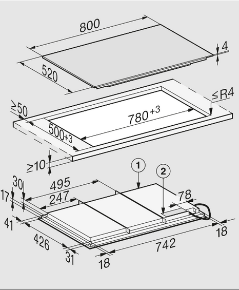 Płyta indukcyjna KM 7878-1 FL Diamond 12158540