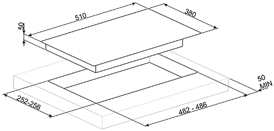 Płyta gazowa Smeg Dolce Stil Novo PV632CNR czarny/miedź