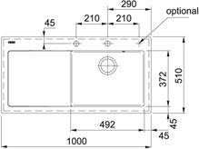 Zlew Franke MTK 611-100 3 1/2 LKom kremow 124.0379.853