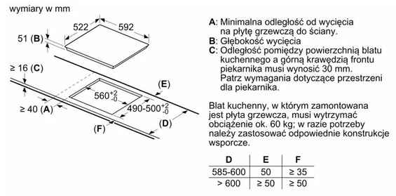 Płyta indukcyjna Bosch PVS63KBB5E czarna 60 cm