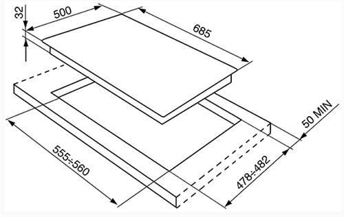 Płyta Smeg SRV876AOGH