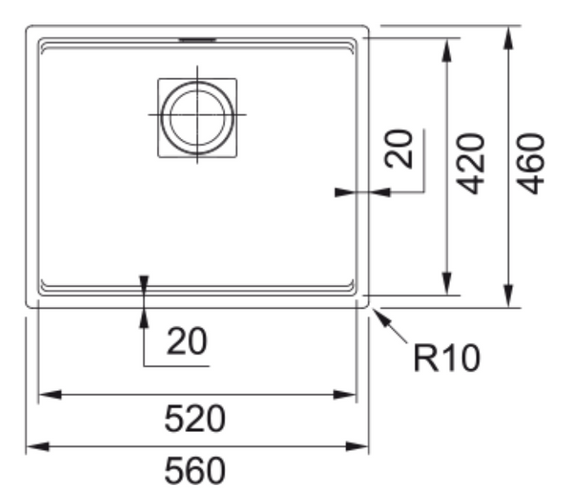 Zlew Franke Kanon KNG 110-52 Onyx z czarnym odpływem 125.0740.835 wysyłka 24 h Gratis !