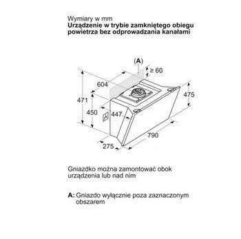 Okap naścienny Siemens LC81KAN20 80cm