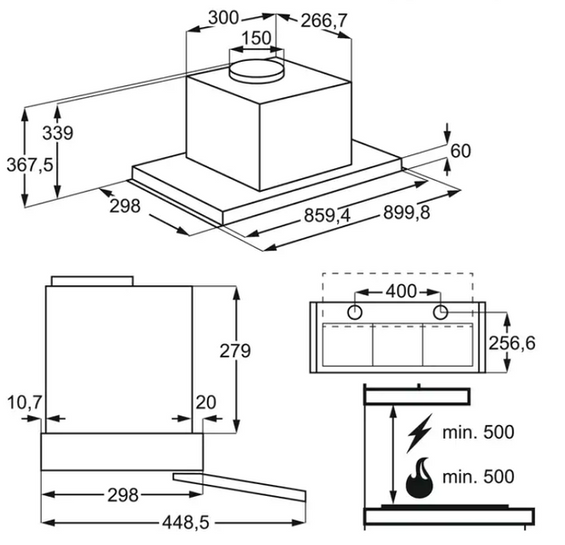 Okap Electrolux LFP539X