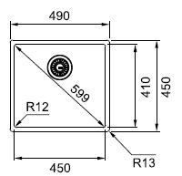 Franke Box BXX 210/110-45 127.0453.655